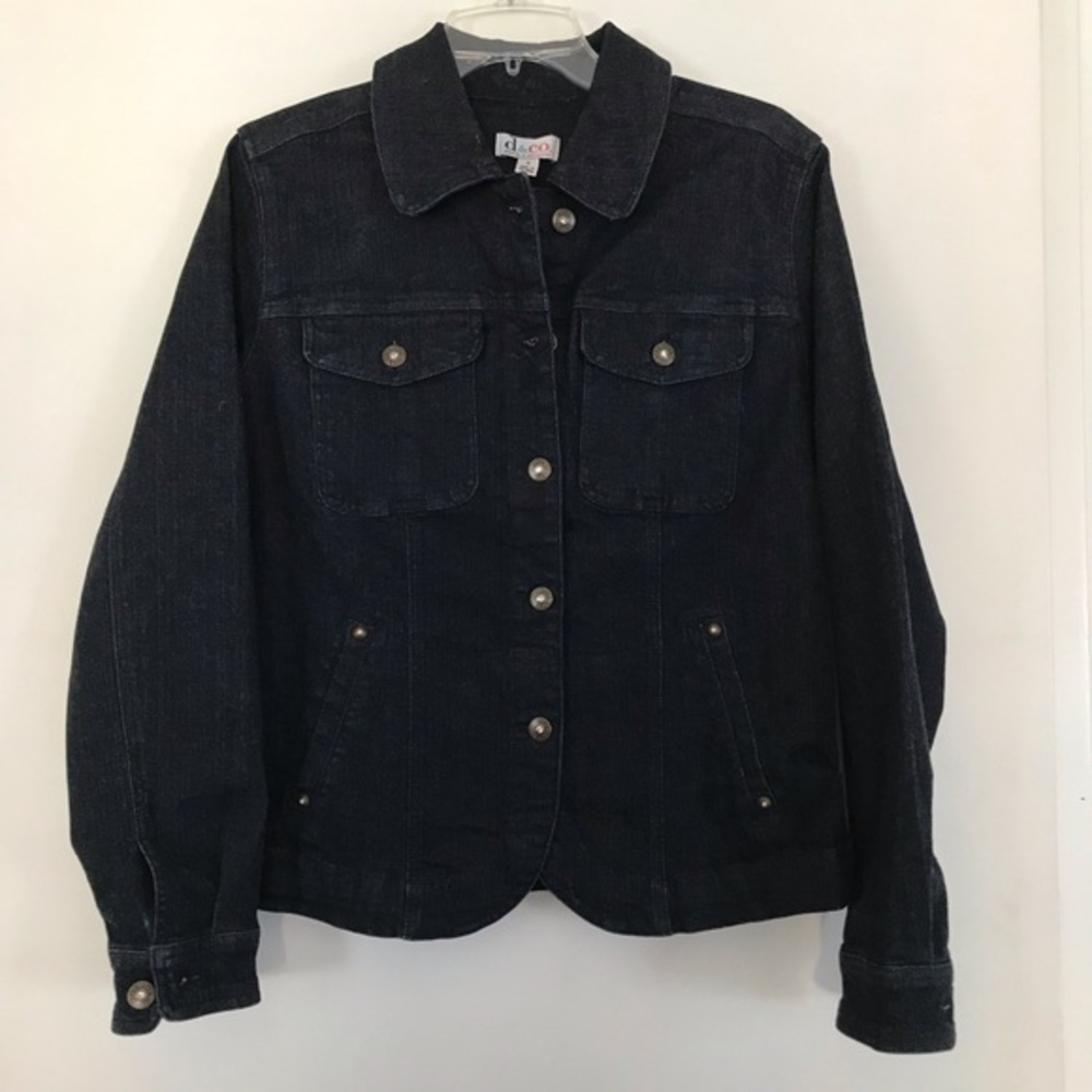 Denim& Co, Denim Jacket, Size Small, DarkBlue NWOT